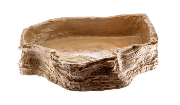 Felsschale L  flach Sand 1250ml 30x28x5