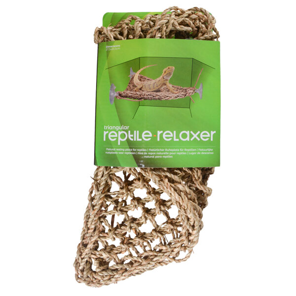 Dreieck-hängematte für reptilien + leiter Beige 35,5x35,5cm