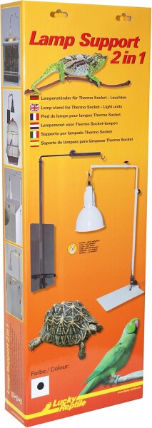 Lucky Reptile Lamp Support 2in1 schwarz