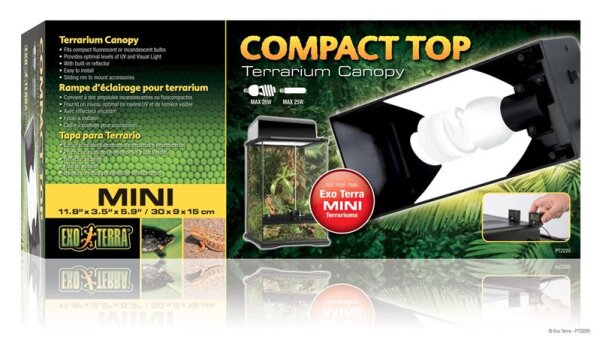 Compact Top 30x9x12,5cm Terrarienabdeckung Exo Terra