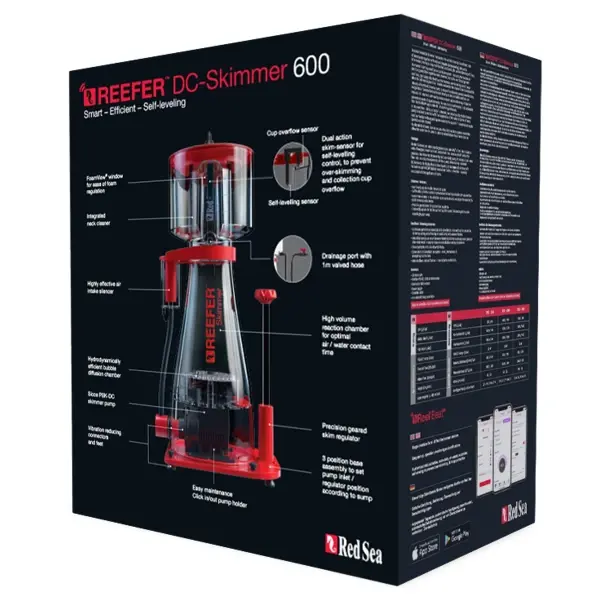 Reefer Skimmer 600 mit DC Pump (Controller exklusiv) Eiweißabschäumer Red Sea